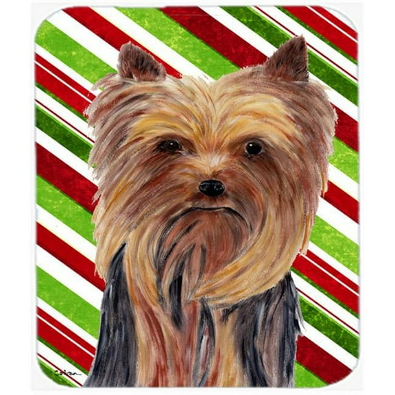 Carolines Treasures  Yorkie Candy Cane Holiday Christmas Mouse Pad