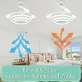 thumbnail image 6 of Oaks Aura 42 Inch Retractable Dimmable LED Ceiling Fan Light Remote 3-Color 6-Speed Chandelier, 6 of 9