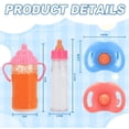 thumbnail image 6 of Rechale 6 Packs Magic Bottle Set, 2 Disappearing Magic Milk & Juice Bottles with Caps & 2 Toy Pacifiers Baby Doll Accessories Feeding Set Stuff for 3-12years Girls, 6 of 9