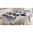 thumbnail image 1 of Ambesonne Saying Tablecloth Rectangular Table Cover, Cool Story Babe Sarcasm, 60"x90", White Black, 1 of 3
