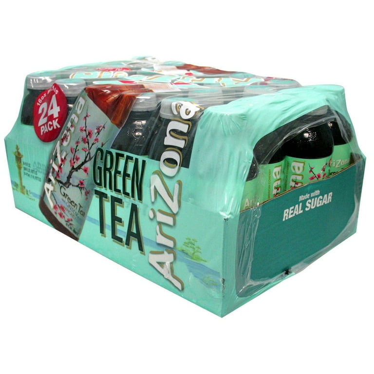 Arizona Green Tea with Ginseng and Honey, 16 Fl Oz (Pack of 12)