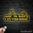 thumbnail image 3 of Handmadetneonsign Custom Father Son Go Kart Metal Wall LED Light, Dirt Bike Name Sign Home Decor, 3 of 5
