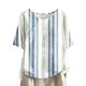thumbnail image 1 of Tops de Lino para Mujeres Imprimir Suéter Cuello Redondo Manga Corta Superior Poliéster, Blusa de Moda Casual para la Primavera Y el Verano, 1 of 5