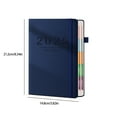 Planner Book 2025 New Daily Planner Time Management Efficiency Manual Notebook, Elastic Band