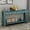 Blue, variant on Harper & Bright Designs Console Table for Entryway Hallway Sofa Table with Storage Drawers and Bottom Shelf, Tan