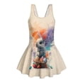 thumbnail image 4 of Xixirimido Rabbit Colorful Easter Eggs Print Girls Swimsuit Sleeveless One Piece Skirted Swimwear Modest Hawaiian Bathing Suit for Beach Water Park Kids Swim Dress, 6-7 Years, 4 of 7
