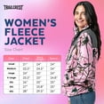 thumbnail image 2 of TrailCrest Women’s Fleece Long Sleeve Full Zip Jacket Coat, Charcoal & Pink Camo, Small, 2 of 9