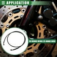thumbnail image 3 of Unique Bargains Brake Hose Motorcycle ATV Braided Hydraulic Brake Line Oil Hose Pipeline 140cm Black Army Green 1 Set, 3 of 6