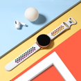 thumbnail image 2 of Compatible con Samsung Galaxy Watch 4 /active 2 bandas 40 mm 44 mm, correa de silicona transpirable de 20 mm para Galaxy Watch 4 Classic 42 mm 46 mm/watch 3 41 mm/gal, 2 of 5