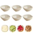 thumbnail image 1 of Djiypn 4 Inches Square Seasoning Plates 6 Boxed Wheats Straw Plates Sauces Plates, 1 of 6