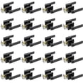 thumbnail image 2 of Villar Home Designs Door Lever Crown Black Privacy 20 Pack, 2 of 8
