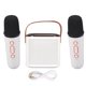 thumbnail image 2 of Mini Máquina De Karaoke, Mini Micrófono, Altavoz Con Luz Rgb Portátil Estéreo Con 2 Micrófonos Para Fiesta En Casa, 2 of 7