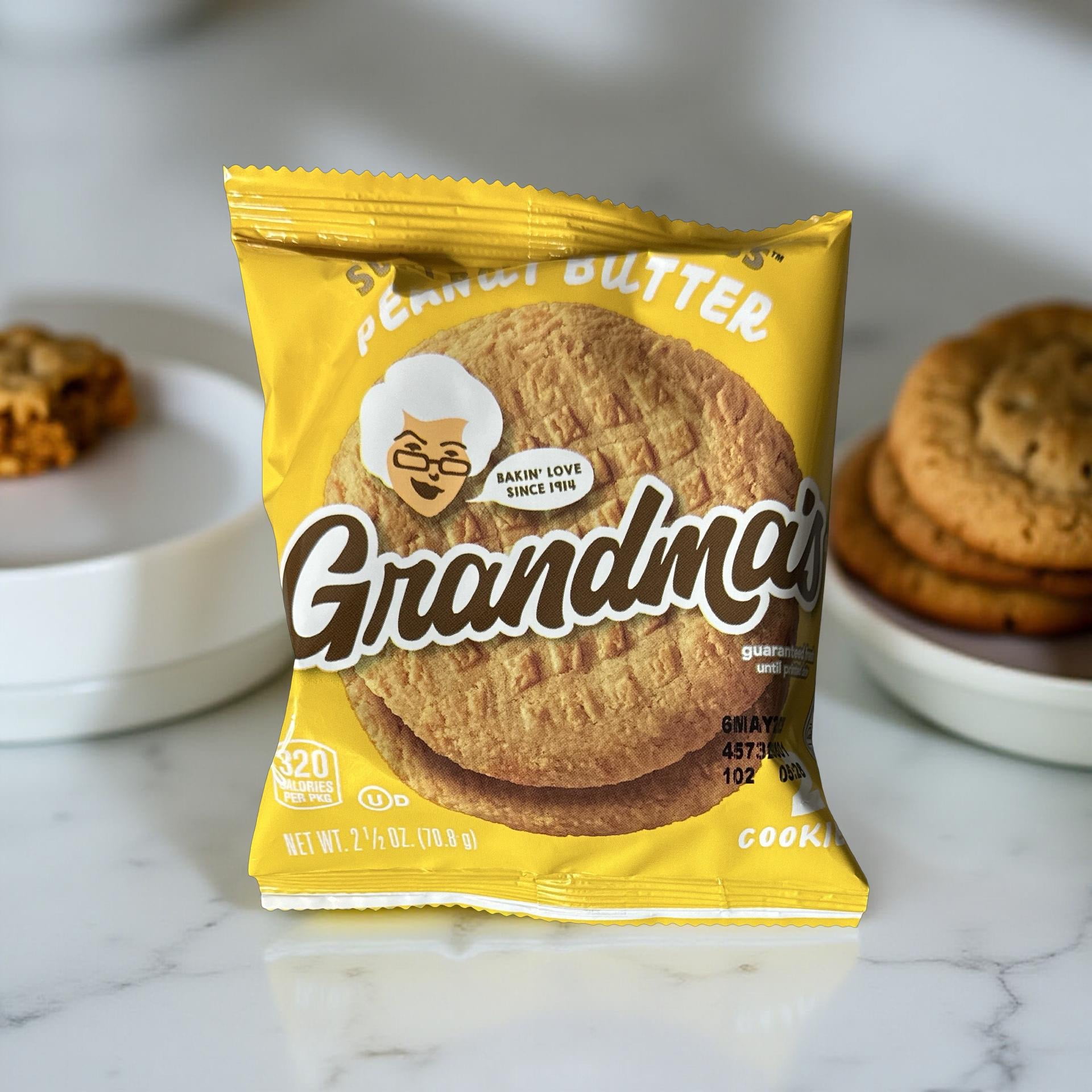 Grandma's Peanut Butter Cookies - 33 pks - Total 66 Cookies
