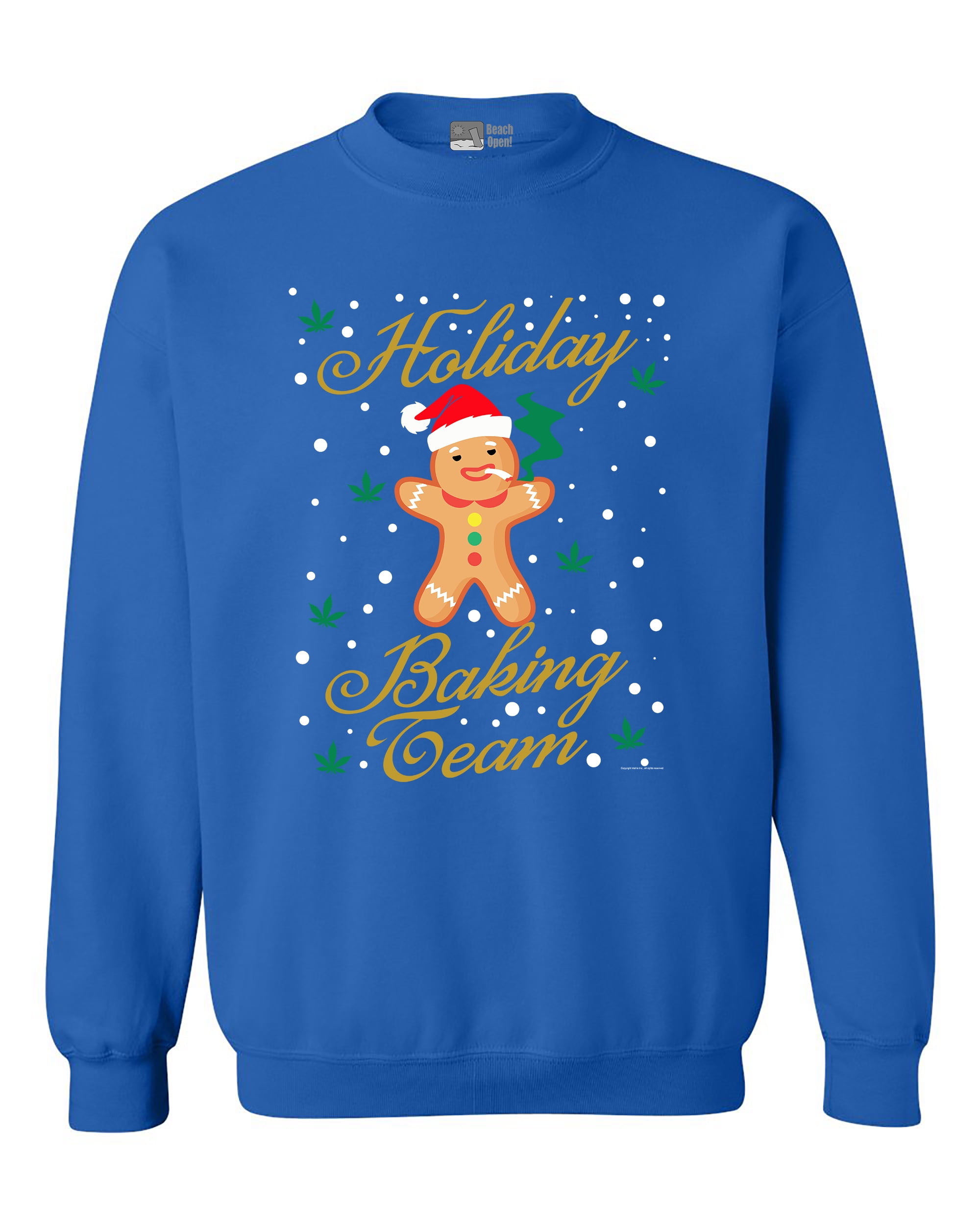 TeeLucky Holiday Baking Team Dabbing Gingerbread Cookie Ugly Sweater Sweatshirt 
