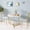 Gold marble white, variant on Round Dining Table Set for 2, Space Saving 2-Person Kitchen Table with 2 Upholstered Chairs, Modern Small Apartment Dining Set, Sturdy Steel Frame Compact Table for Small Spaces and Dining Room