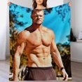 thumbnail image 5 of Cool Alan Ritchson Blanket Ultra Soft Flannel Fleece Blanket Stylish Bedroom Living Room Sofa Warm Blanket All Season Use 40""*50"" （100 * 130cm）, 5 of 6