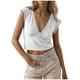 thumbnail image 1 of Camisetas para las Mujeres de Ajuste Suelto Casual Sólido V-Cuello Blusa, Moda Manga Corta Cuello Redondo Top para el Hogar Y el Uso Diario, Tela Suave, 1 of 8