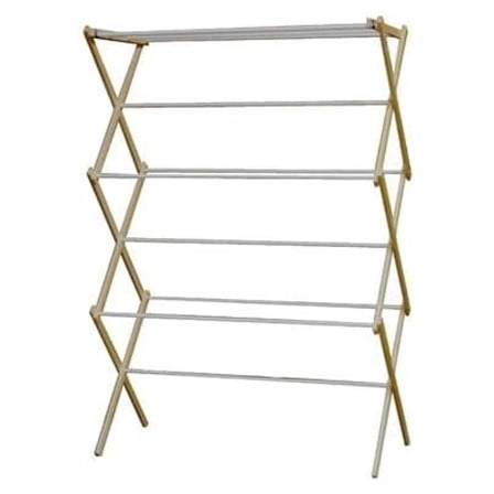 42.5 in. H x 29.5 in. W x 14 in. D Wood Clothes Drying Rack