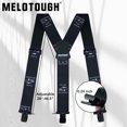 thumbnail image 3 of MELOTOUGH Men's Suspenders 2 Inch Wide Elastic Y Back Suspenders for Men Heavy Duty Suspender with Strong Clip for Pants, 3 of 9