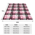 thumbnail image 3 of Pofeuu Heart Plaid Print Ultra-Soft Micro Fleece Blanket,for Bed Or Sofa,All Season Throw Blankets Flannel Blanket-40"x30", 3 of 7