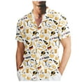 thumbnail image 3 of JLFKNG Mens Shirts Fashion Oktoberfest Printed T-Shirts Short Sleeve Cartoon Printed Cardigan Shirts For Men Lounge Clothing Fot Men, 3 of 5