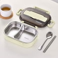 thumbnail image 3 of BKBP Stainless Steel Lunch Box - Bento Lunch Box for Adults Reusable Lunch Box Insulated Lunch Containers with Spoon, Chopsticks and Phone Stand - Stainless Steel Bento Box Adult Lunch Box, 3 of 3