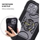 thumbnail image 5 of Compatible con iPhone 13 Pro Max Funda con soporte, cubierta de teléfono resistente a prueba de golpes de grado militar con soporte de anillo ajustable para iPhone 6.7 2021 Accesorios - Negro, 5 of 6