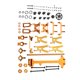 thumbnail image 2 of Ounissouiy 19 unids/set RC vehículo brazo engranaje asiento surtido Metal vehículos absorbentes automóvil automóvil juguetes accesorio Kits de construcción modelo Oro, 2 of 6
