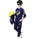 thumbnail image 4 of Guardurnaity 3 unids/set fiesta banquete viaje niños abrigo camiseta pantalones poliéster cremallera chaqueta pulóver ropa Kit regalo de conjuntos de ropa Azul marino 110cm, 4 of 6