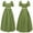 Green, variant on Plus Size Big Girls Dresses Ruffled Classical Puff Sleeve Empire Waist Dress Belt Gown Girls Dresses Size 10-12 Fall Colors Girls Dresses Size 8-10 Christmas Girls Dresses Size 10-12 Fall Teal Girls
