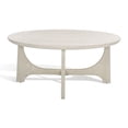 thumbnail image 6 of SAFAVIEH Couture Sasha Mid-Century Round Wood Coffee Table, White Wash, 6 of 11