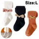 thumbnail image 1 of Conjunto de 3 piezas de uniforme para niña, leggings de color liso con lazo para otoño e invierno para bebés, 1 of 8