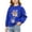 Blue-12, variant on Mitankcoo Girls Print Sweatshirt Long Sleeve Crew Neck Pullover for Casual Comfort Tops 1-7Y