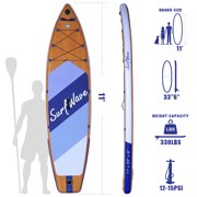 Inflatable Stand Up Paddle Board 11'x34x6 With Accessories