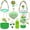 Green, variant on 9pcs Accessories Set for Stanley Cup, Including Bottle Handle Strap, Straw Covers, Boot, Keychains, Lip Balm Sleeve and Mini Handle Charm, Fits 20/30/40 oz Stanley Tumblers(pink)