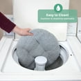 thumbnail image 5 of Kitty City Large Felt Cat Cave with Faux Leather Trim, Washable Cushion, Gray, 5 of 10