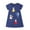 D-Blue Dancer, variant on Emy Dola 2-7T Little Girl Cotton Casual Dress Short Sleeve Colorful Unicorn Graphic T-shirt Dresses