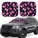 thumbnail image 1 of Balery Girl Butterfly Parasol para parabrisas de coche de 2 piezas | Parasol plegable para parabrisas delantero de coche para la mayoría de sedanes-Small, 1 of 6