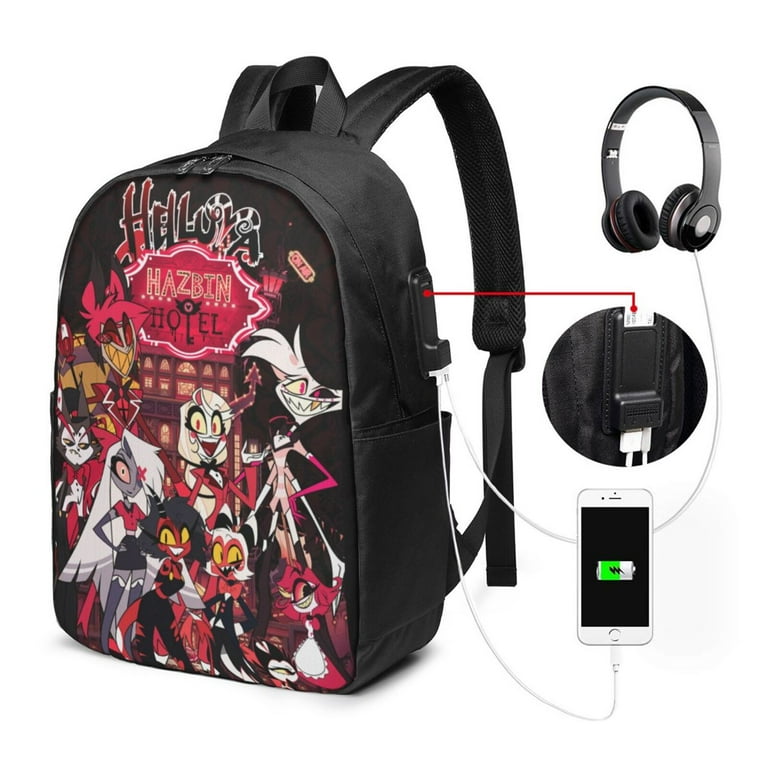 Hazbin Hotel Backpack for Men Women Teen , Water Resistant Hazbin Hotel Backpack for Men Women Teen , Water Resistant