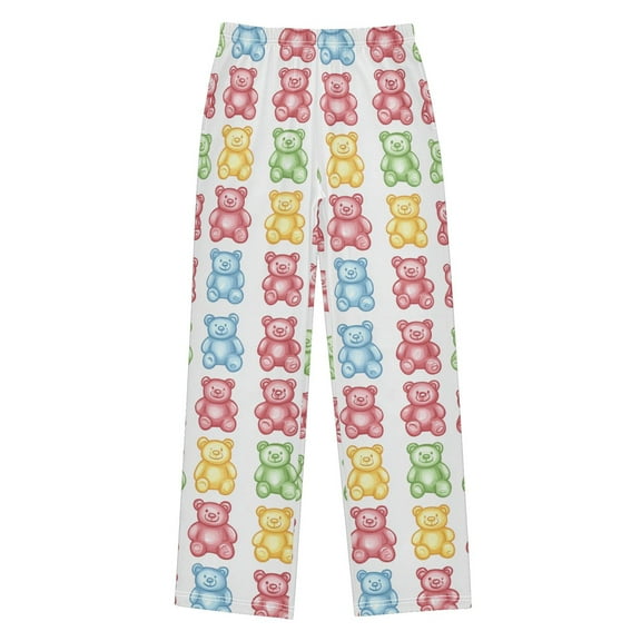 FORMRS Kids Pajama Pants with Pockets Size 6-8Y Boys Lounge Sleep Bottoms, Gummy Bear Pattern