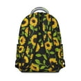 thumbnail image 3 of "Sunflower & Wildflower Print Backpack - Stylish School Backpack for Women & Teens, Water-Resistant, Spacious Compartment, Lightweight for Daily Use & Travel", 3 of 6