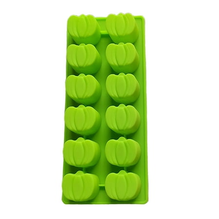 

Zhiyuan 12 Cavity Pumpkin Shape Chocolate Mold Silicone Simple Operate Candy Mold Baking Accessories