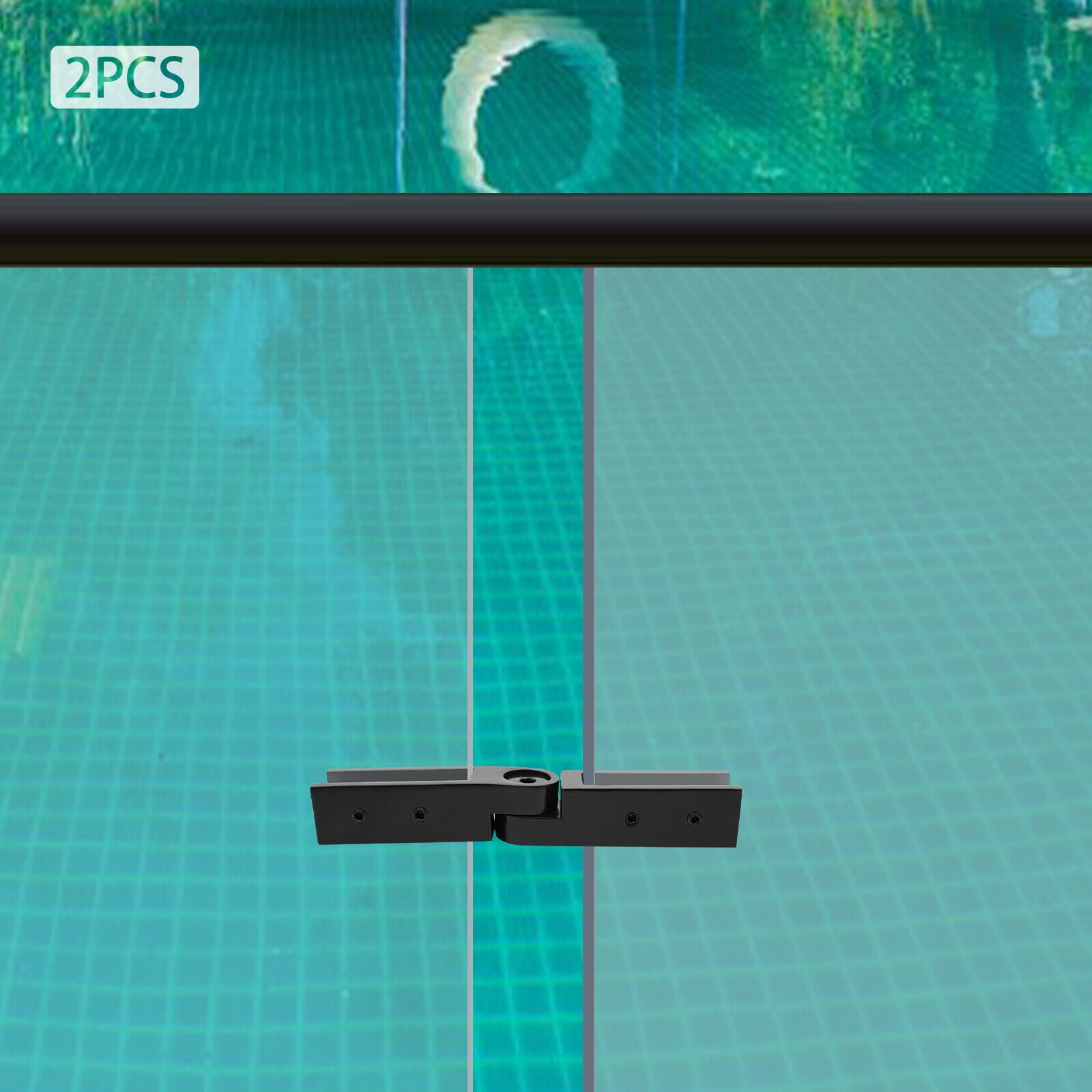 2 PCS Glass Railing Clamp with Adjustable Angle Stainless Steel