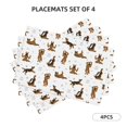 thumbnail image 2 of Placemats Set Of 4 / 6, Funny Shepherd Dog Placemats For Dining Table Indoor/Outdoors Heat Resistant Washable Placemats 18" X 12", 2 of 8