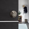 thumbnail image 2 of Weiser Safe Lock Satin Nickel Round Deadbolt/Entry Door Lock with Key, 2 of 4