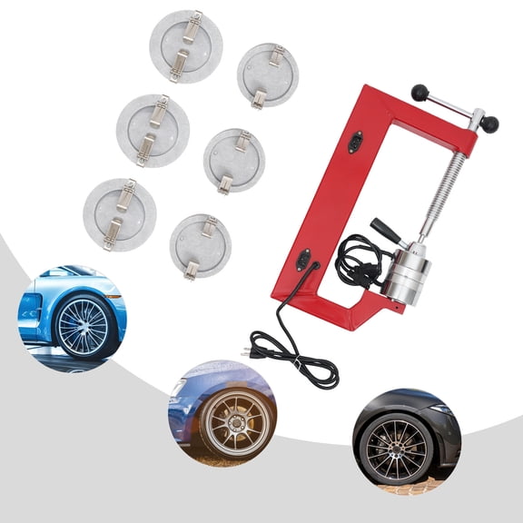 Car Tire Patch Repair Tool Kit Spot Hot Vulcanizing Machine 110V with 6 Molds