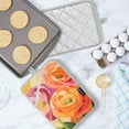 thumbnail image 5 of Yayeee Pot Holders Kitchen Heat Resistant with Pocket 7"x9.8" Cotton Oven Cooking Hot Pads, Pink Abstract Floral, 5 of 7