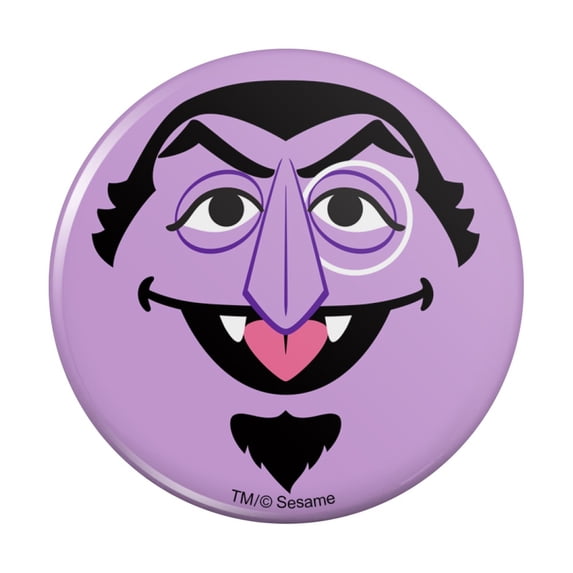 Sesame Street Count Face Pinback Button Pin