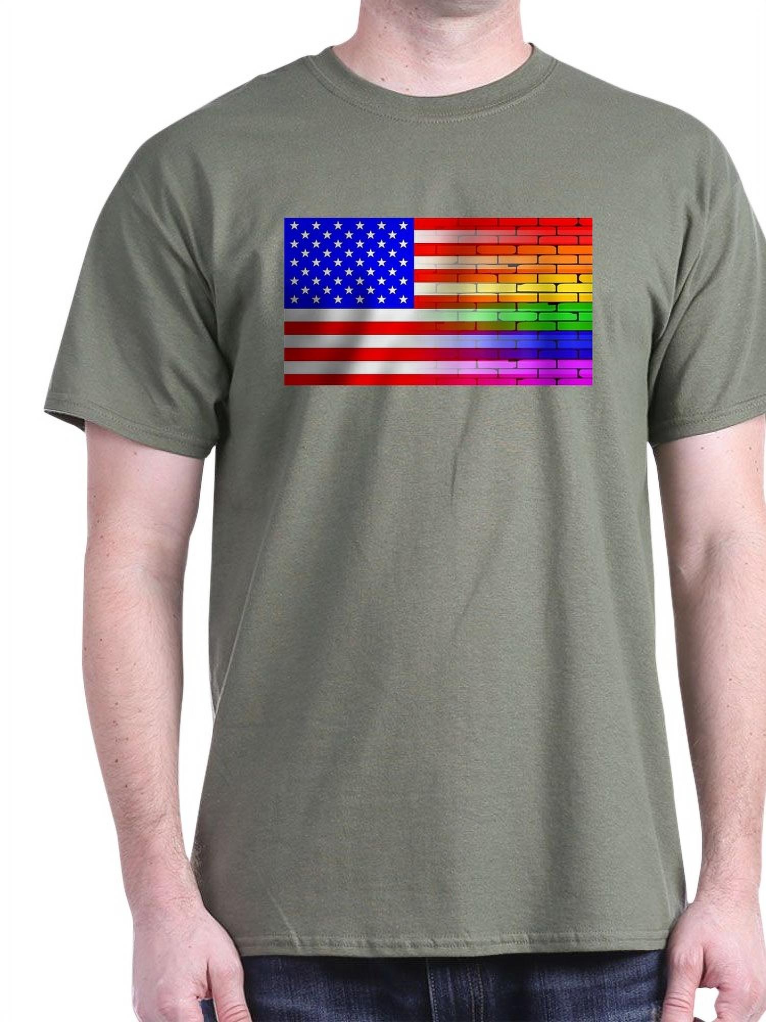 American Flag Pride Shirt, Rainbow