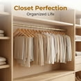 thumbnail image 3 of Unique Bargains 2 Pcs Wood Non-Slip Hangers with Clips for Clothing and Pants Natural, 3 of 6